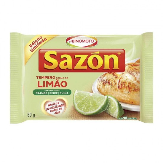 TEMPERO SAZON 60GR LIMÃO