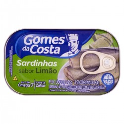 SARDINHA GOMES COSTA LIMAO 125G