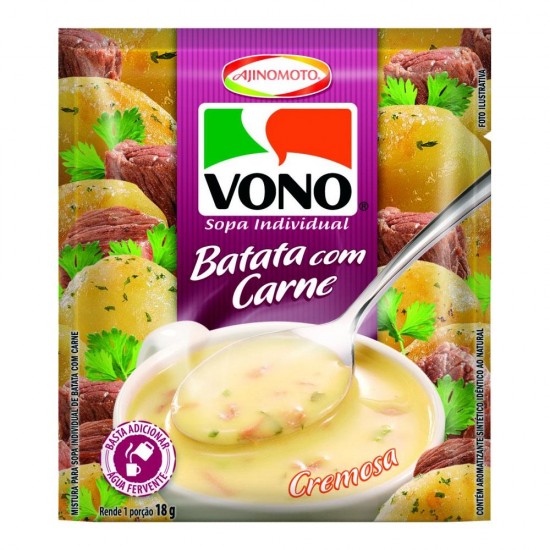 SOPA VONO BATATA COM CARNE 18GR