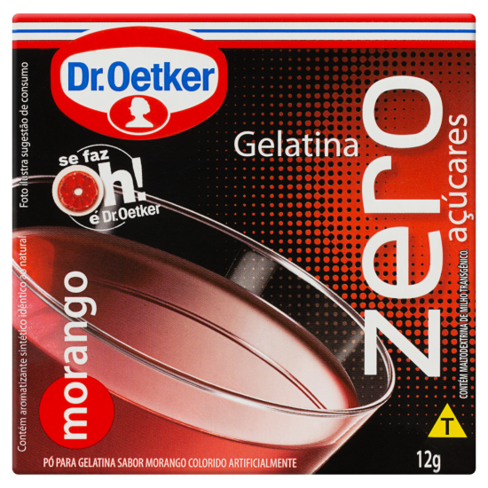 GELATINA ZERO MORANGO DR. OETKER 12GR