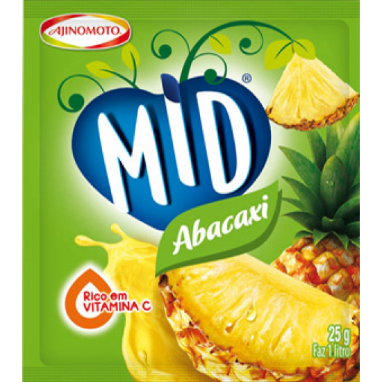 SUCO EM PO MID ABACAXI 25 GR