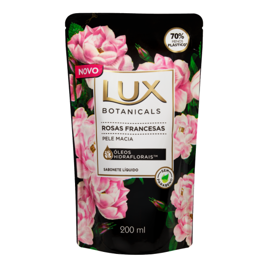 SABONETE LIQUIDO LUX ROSAS 200 ML