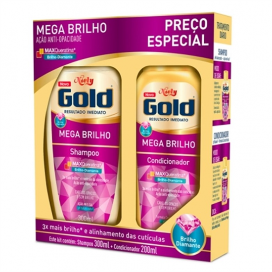 KIT NIELY GOLD OLEO BRILHO DIAMANTE