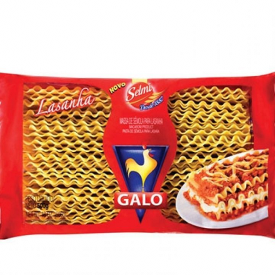 MASSA DE LASANHA GALO 500GR