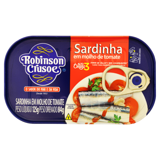 SARDINHA EM MOLHO DE TOMATE 125G