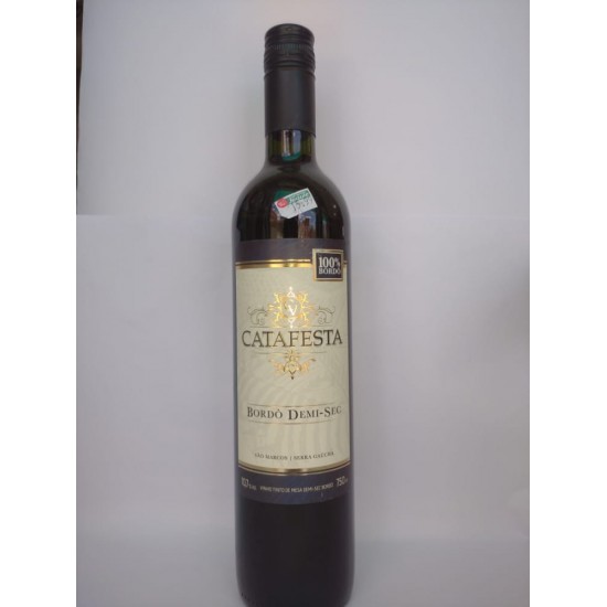 VINHO TINTO DEMI SECO BORDO 750ML