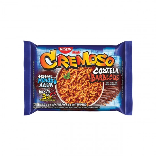 MACARRAO NISSIN COSTELA CHILI85 GR CREMOSO