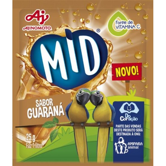 SUCO EM PO MID GUARANA 25 GR