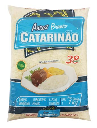 ARROZ CATARINÃO BRANCO 1 KG